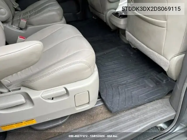 2013 TOYOTA SIENNA VIN 5TDDK3DC2DS069115 — фото 8