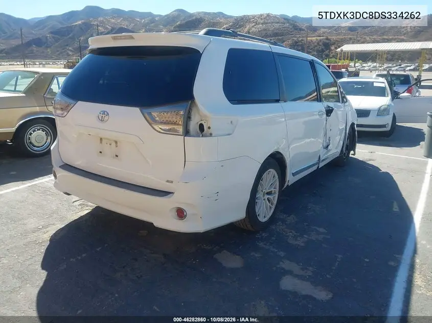 2013 TOYOTA SIENNA VIN 5TDXK3DC8DS334262 — фото 4