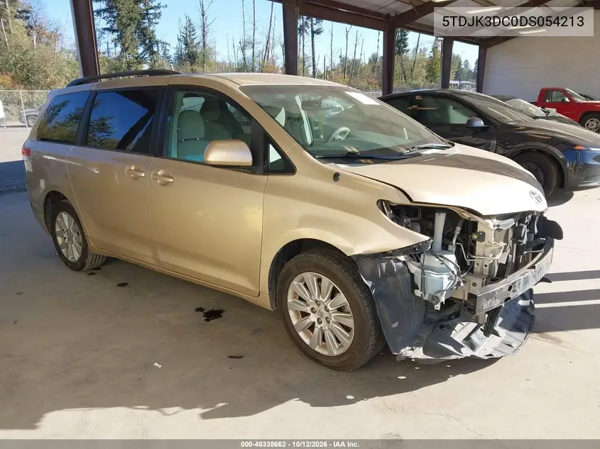 TOYOTA SIENNA 2013, VIN 5TDJK3DC0DS054213