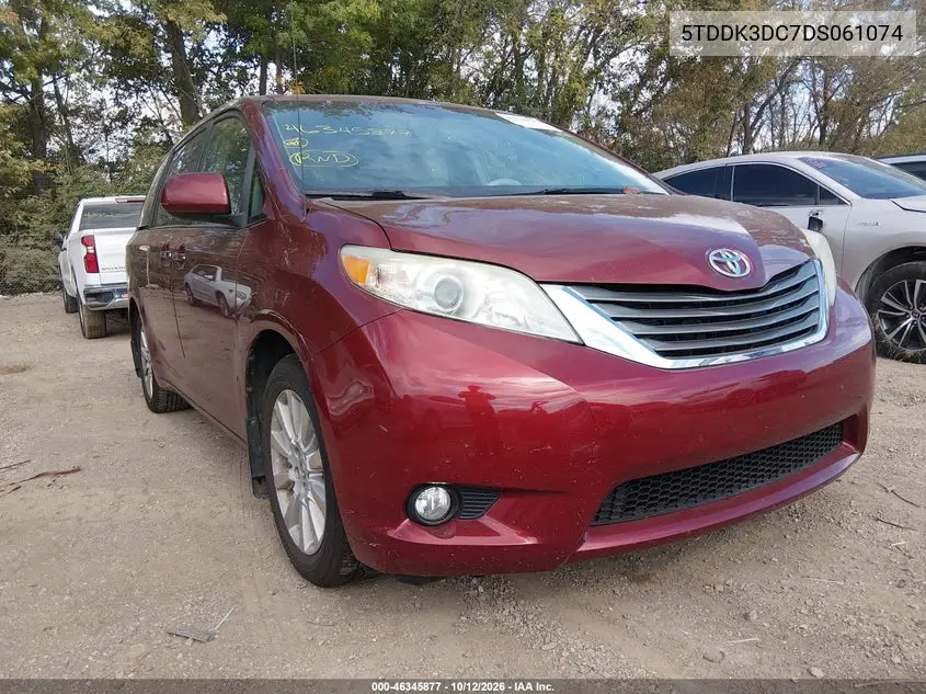 TOYOTA SIENNA 2013, VIN 5TDDK3DC7DS061074