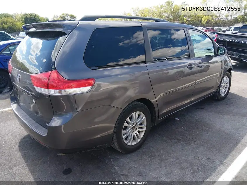 2014 TOYOTA SIENNA VIN 5TDYK3DC0ES412555 — фото 4