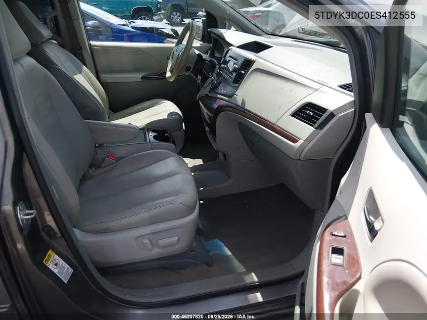 2014 TOYOTA SIENNA VIN 5TDYK3DC0ES412555 — фото 5