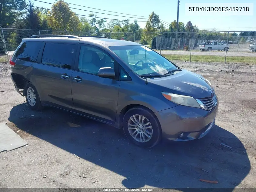 TOYOTA SIENNA 2014, VIN 5TDYK3DC6ES459718