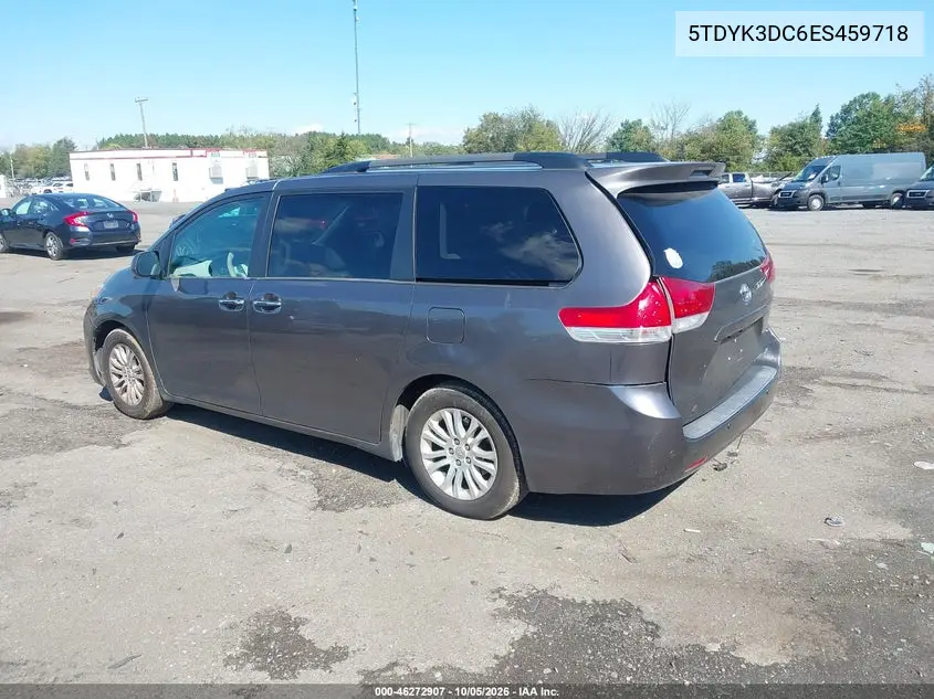 2014 TOYOTA SIENNA VIN 5TDYK3DC6ES459718 — фото 3