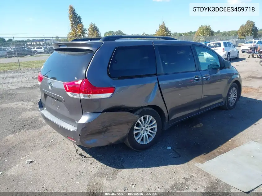 2014 TOYOTA SIENNA VIN 5TDYK3DC6ES459718 — фото 4
