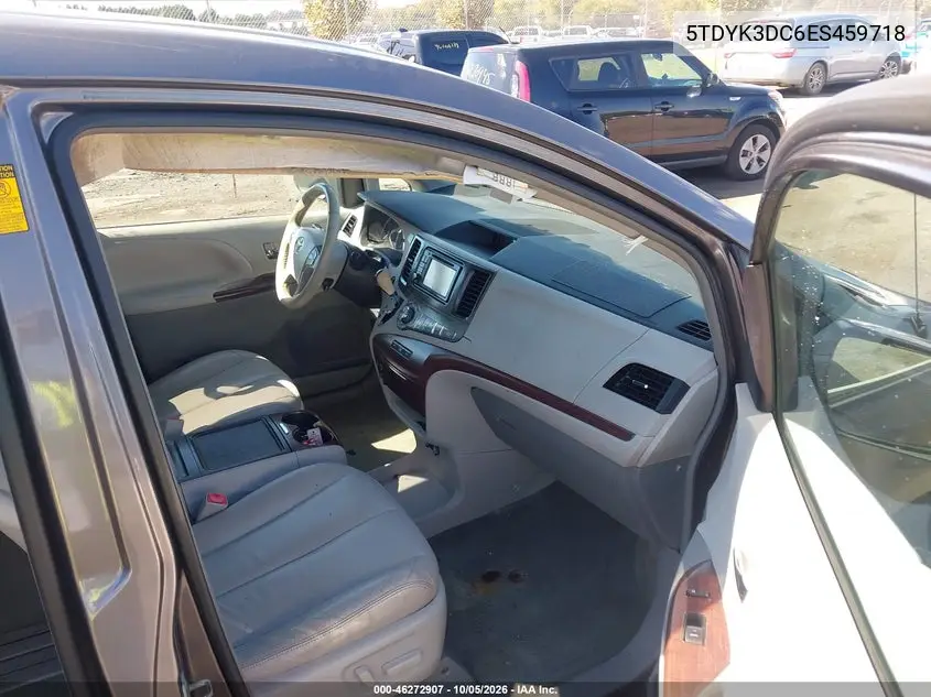 2014 TOYOTA SIENNA VIN 5TDYK3DC6ES459718 — фото 5