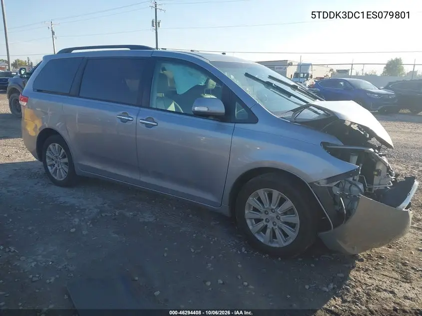 TOYOTA SIENNA 2014, VIN 5TDDK3DC1ES079801