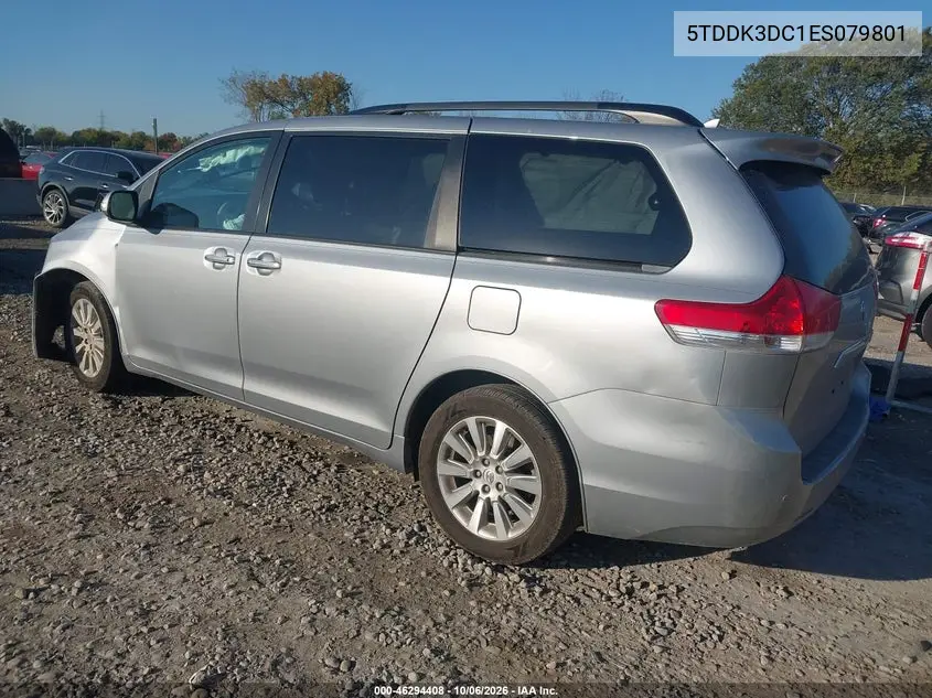 2014 TOYOTA SIENNA VIN 5TDDK3DC1ES079801 — фото 3