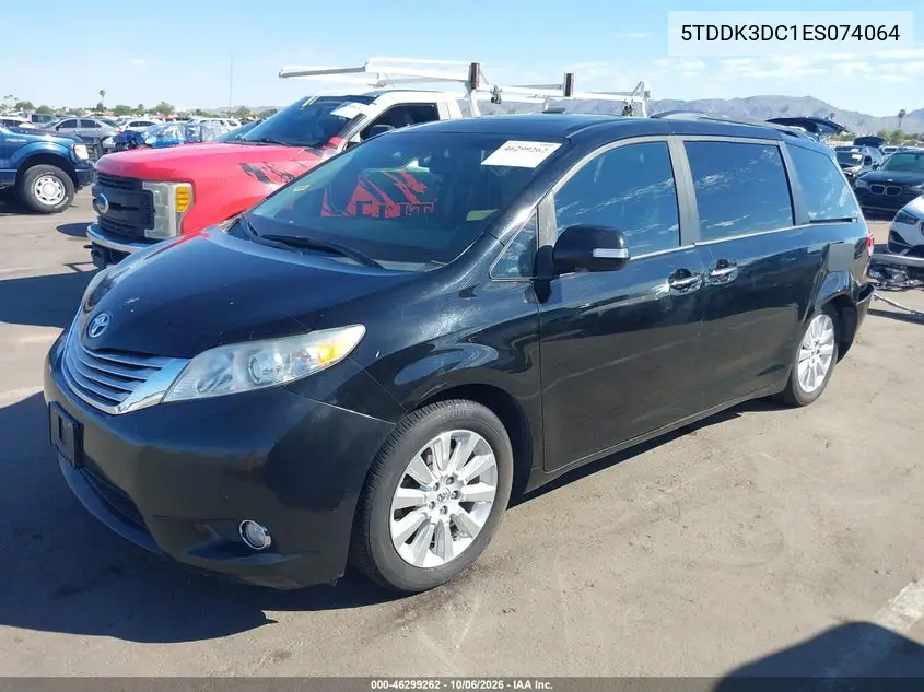 2014 TOYOTA SIENNA VIN 5TDDK3DC1ES074064 — фото 2