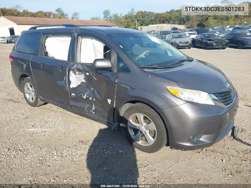 TOYOTA SIENNA 2014, VIN 5TDKK3DC3ES501283