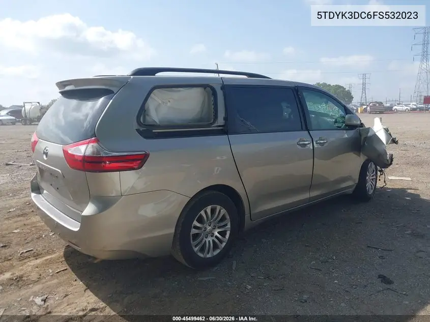 2015 TOYOTA SIENNA VIN 5TDYK3DC6FS532023 — фото 4