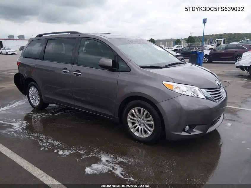 TOYOTA SIENNA 2015, VIN 5TDYK3DC5FS639032