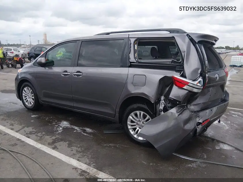 2015 TOYOTA SIENNA VIN 5TDYK3DC5FS639032 — фото 3