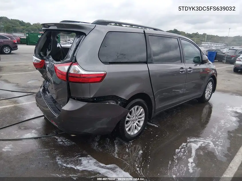 2015 TOYOTA SIENNA VIN 5TDYK3DC5FS639032 — фото 4