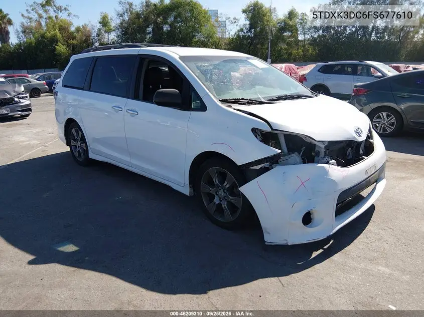 TOYOTA SIENNA 2015, VIN 5TDXK3DC6FS677610