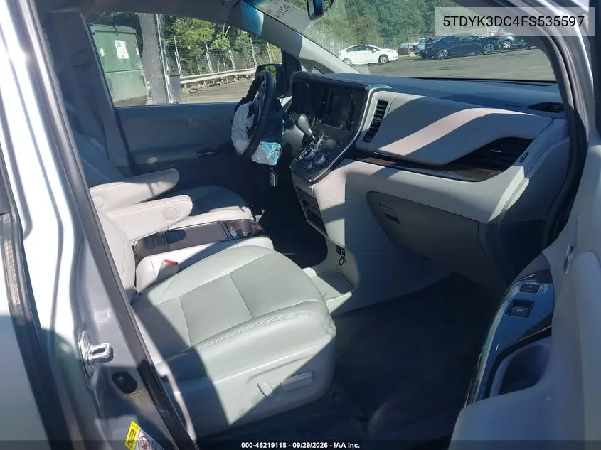 2015 TOYOTA SIENNA VIN 5TDYK3DC4FS535597 — фото 5