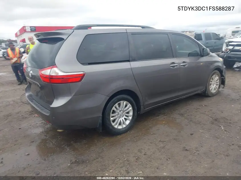 2015 TOYOTA SIENNA VIN 5TDYK3DC1FS588287 — фото 4