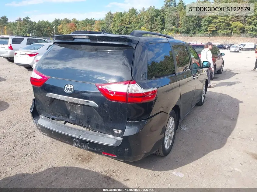 2015 TOYOTA SIENNA VIN 5TDDK3DCXFS122579 — фото 4