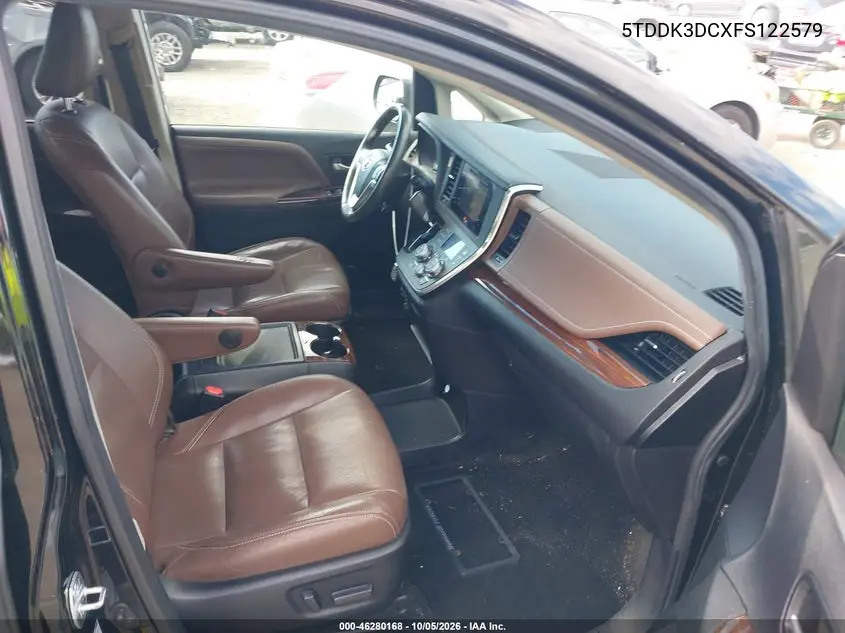2015 TOYOTA SIENNA VIN 5TDDK3DCXFS122579 — фото 5