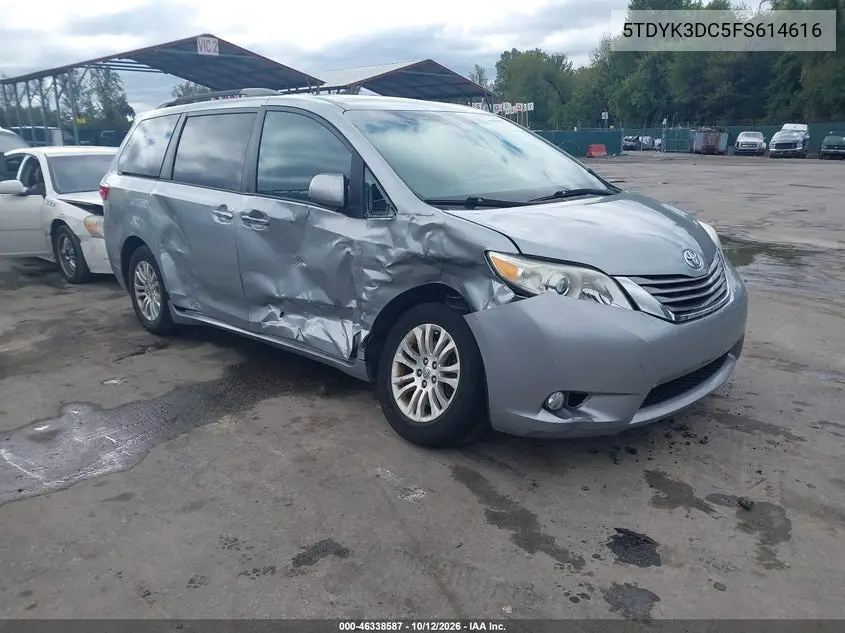 TOYOTA SIENNA 2015, VIN 5TDYK3DC5FS614616