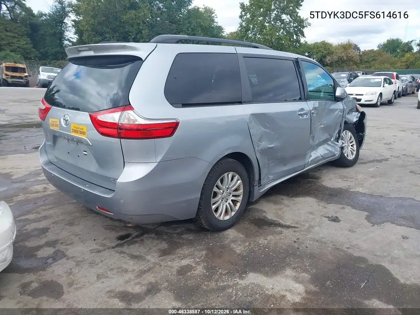 2015 TOYOTA SIENNA VIN 5TDYK3DC5FS614616 — фото 4