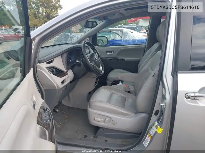 2015 TOYOTA SIENNA VIN 5TDYK3DC5FS614616 — фото 5
