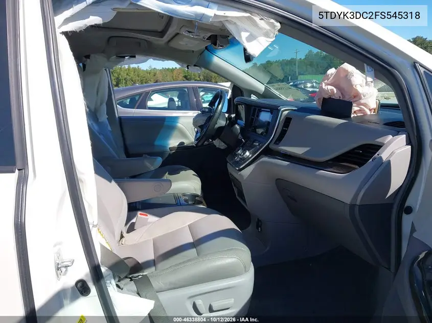 2015 TOYOTA SIENNA VIN 5TDYK3DC2FS545318 — фото 5