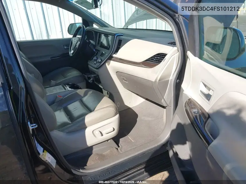 2015 TOYOTA SIENNA VIN 5TDDK3DC4FS101212 — фото 5