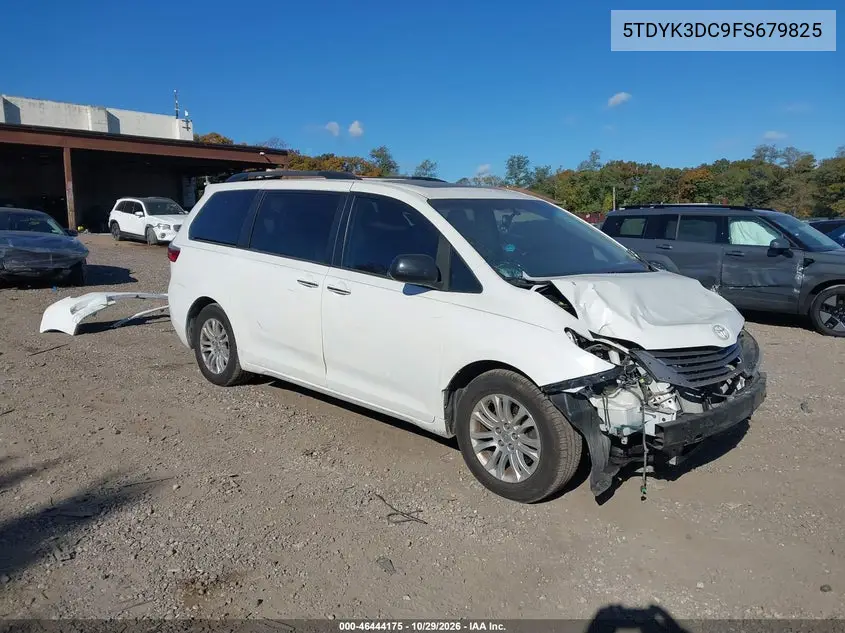 TOYOTA SIENNA 2015, VIN 5TDYK3DC9FS679825