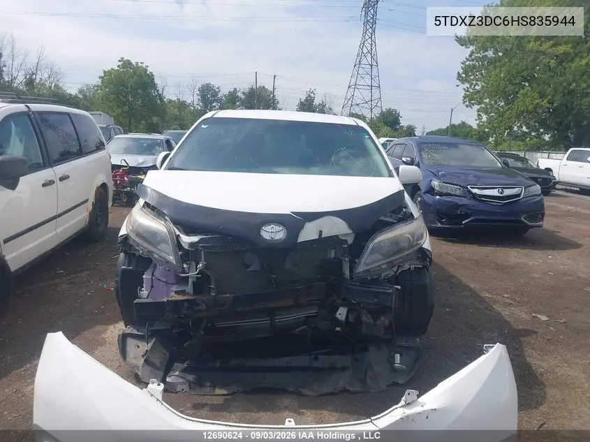 2017 TOYOTA SIENNA VIN 5TDXZ3DC6HS835944 — фото 13