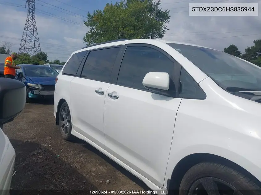 2017 TOYOTA SIENNA VIN 5TDXZ3DC6HS835944 — фото 14