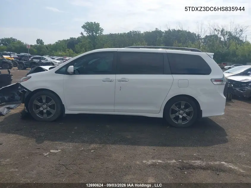 2017 TOYOTA SIENNA VIN 5TDXZ3DC6HS835944 — фото 15
