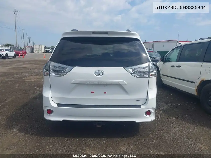 2017 TOYOTA SIENNA VIN 5TDXZ3DC6HS835944 — фото 17