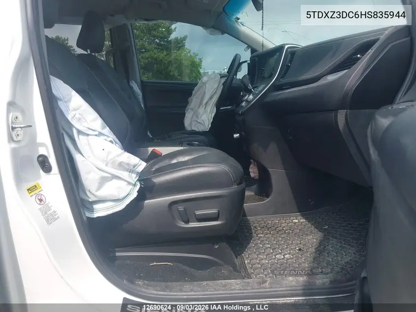 2017 TOYOTA SIENNA VIN 5TDXZ3DC6HS835944 — фото 5