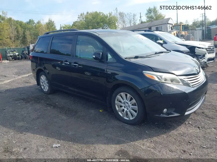 TOYOTA SIENNA 2017, VIN 5TDDZ3DC9HS146662