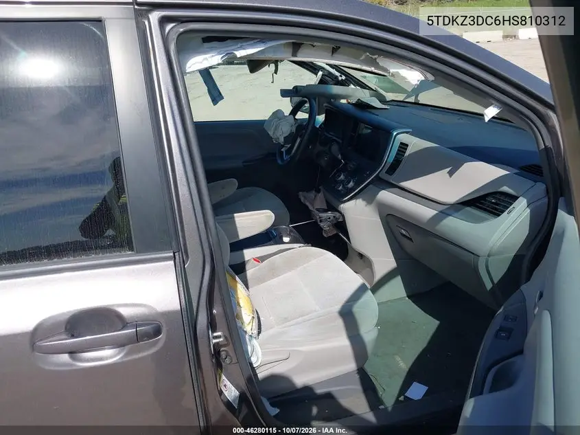 2017 TOYOTA SIENNA VIN 5TDKZ3DC6HS810312 — фото 5