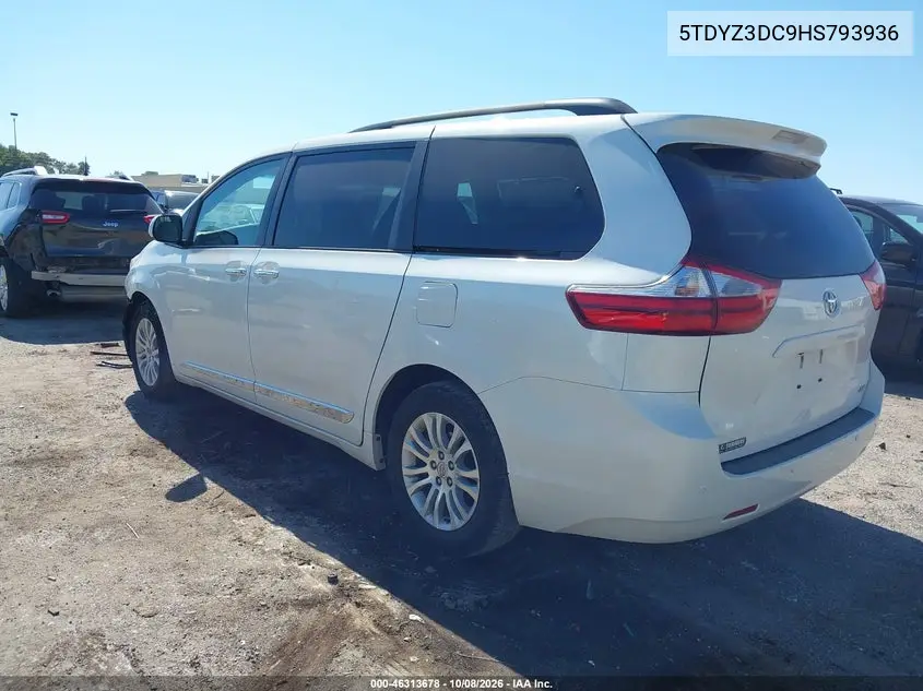 2017 TOYOTA SIENNA VIN 5TDYZ3DC9HS793936 — фото 3