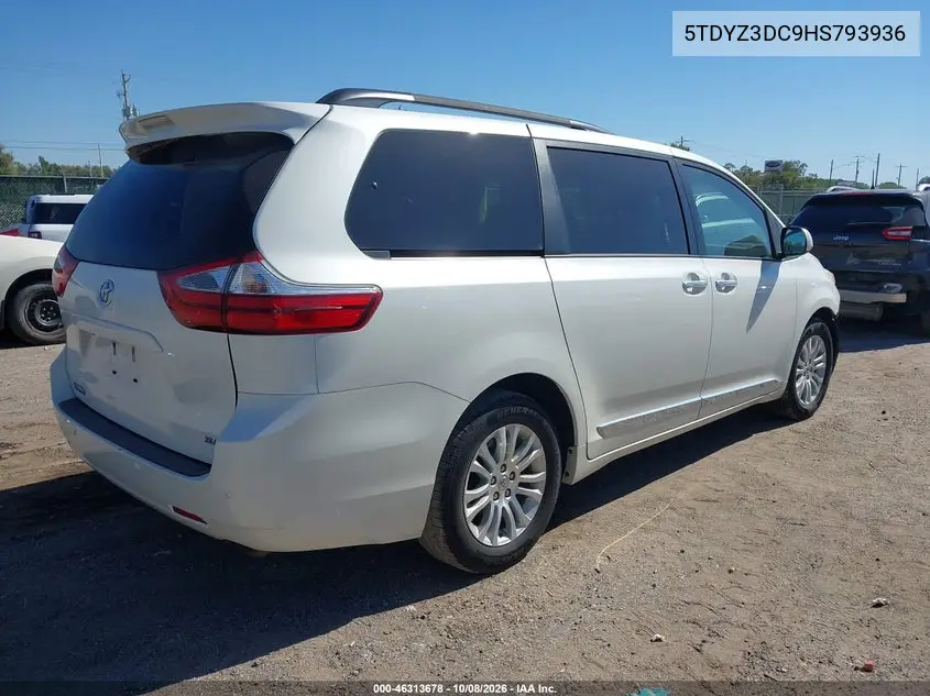 2017 TOYOTA SIENNA VIN 5TDYZ3DC9HS793936 — фото 4