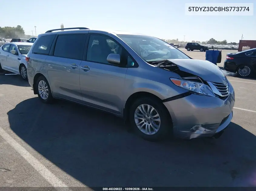 TOYOTA SIENNA 2017, VIN 5TDYZ3DC8HS773774