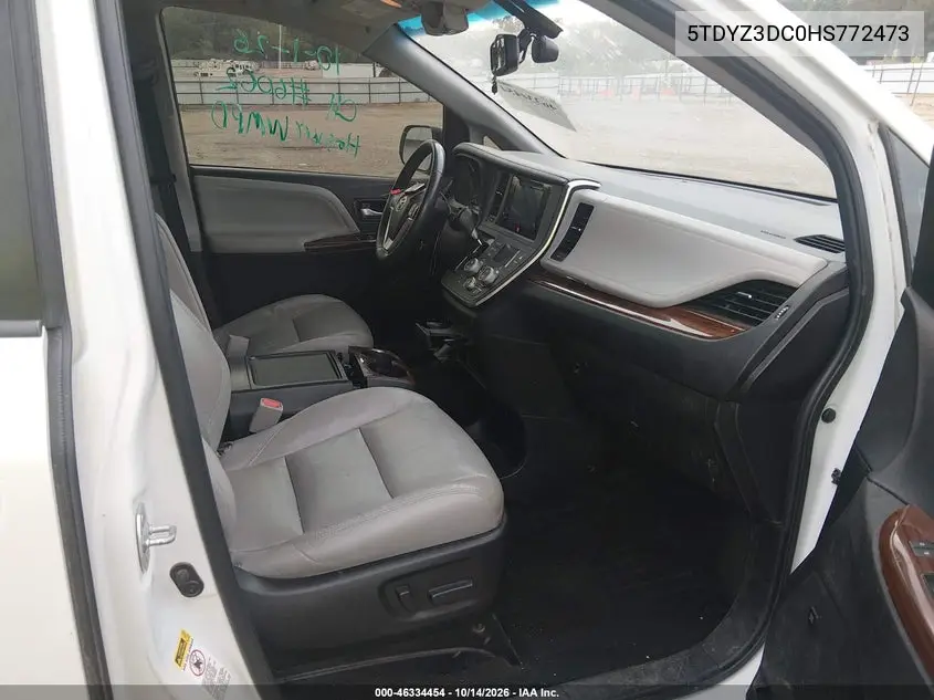 2017 TOYOTA SIENNA VIN 5TDYZ3DC0HS772473 — фото 5