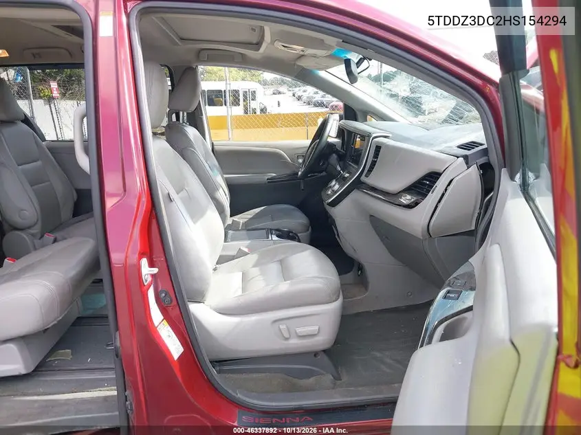 2017 TOYOTA SIENNA VIN 5TDDZ3DC2HS154294 — фото 5