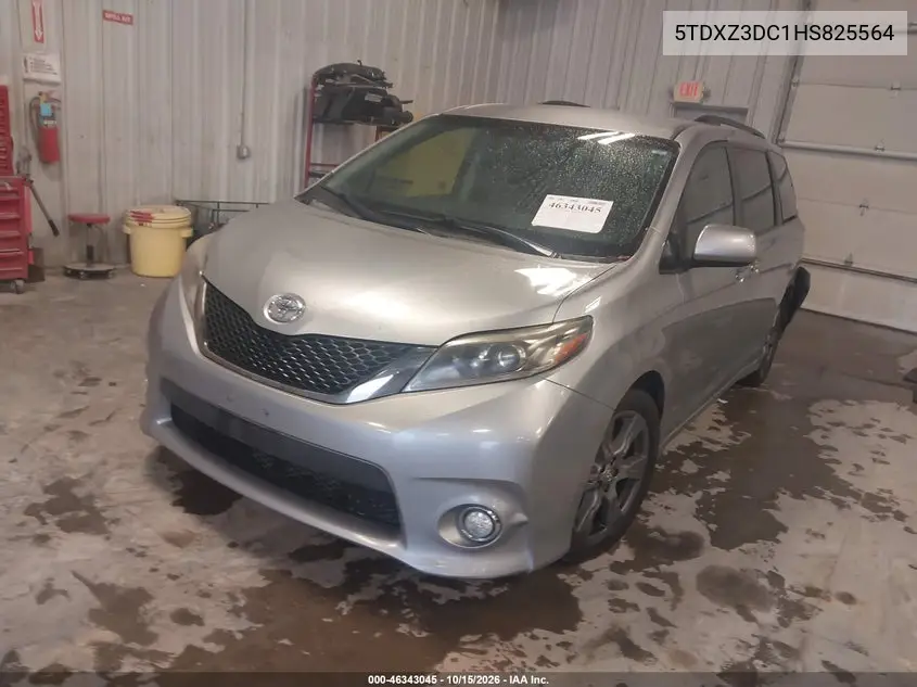 2017 TOYOTA SIENNA VIN 5TDXZ3DC1HS825564 — фото 2