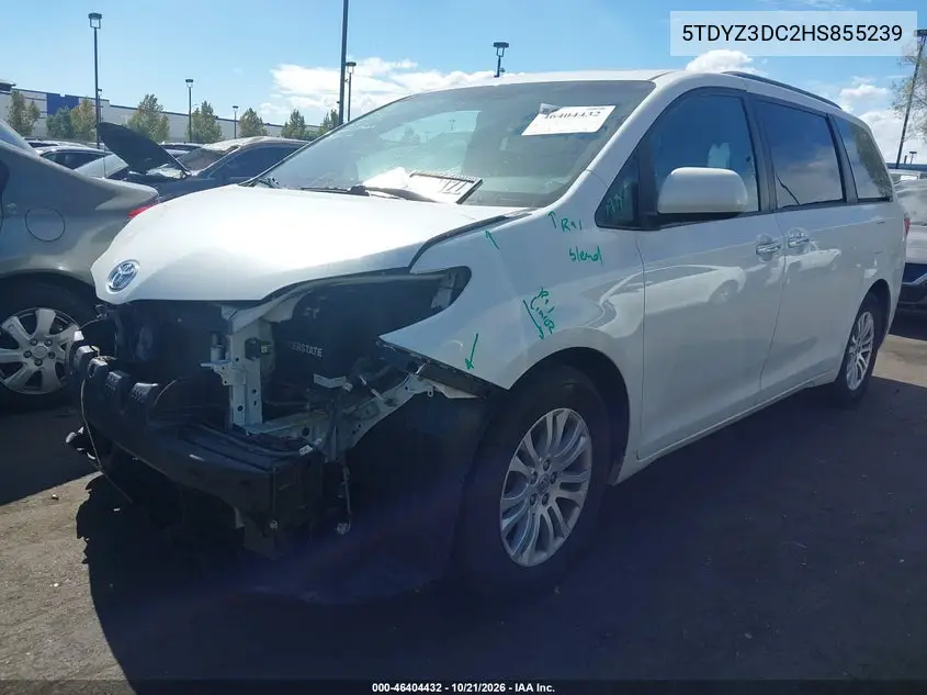 2017 TOYOTA SIENNA VIN 5TDYZ3DC2HS855239 — фото 2