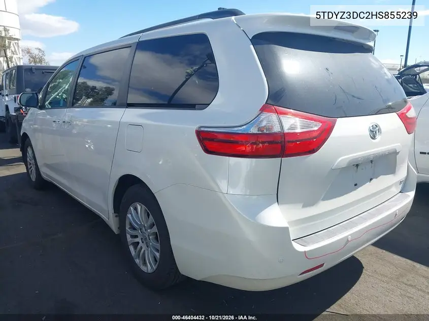 2017 TOYOTA SIENNA VIN 5TDYZ3DC2HS855239 — фото 3