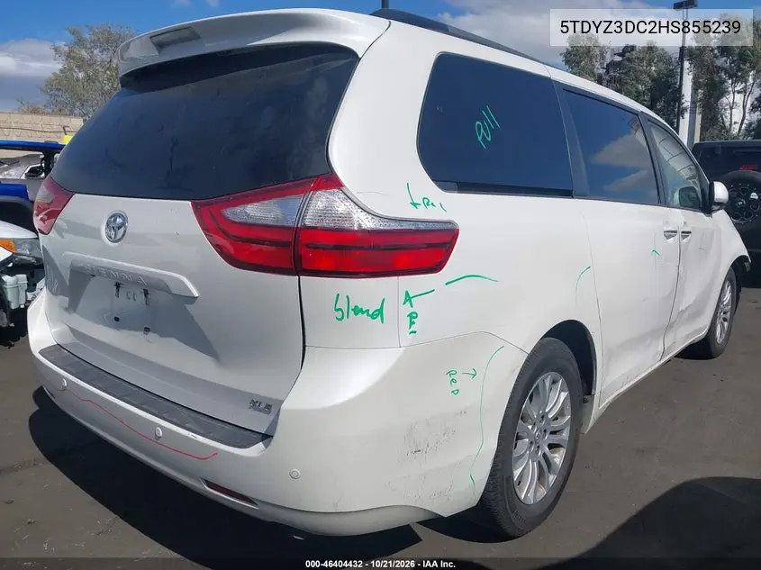 2017 TOYOTA SIENNA VIN 5TDYZ3DC2HS855239 — фото 4