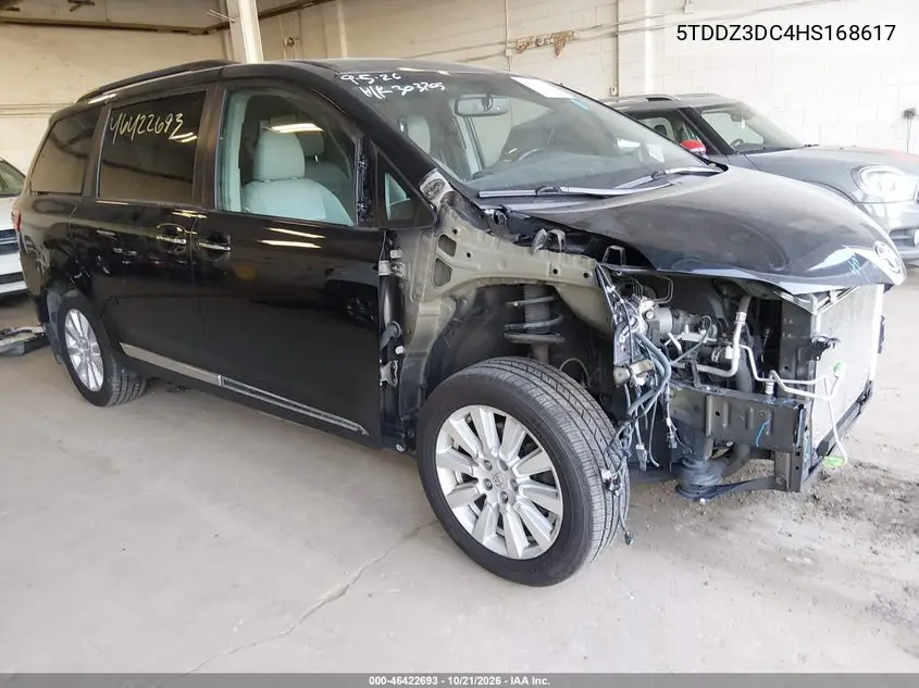 TOYOTA SIENNA 2017, VIN 5TDDZ3DC4HS168617