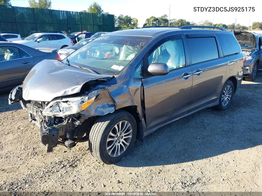 2018 TOYOTA SIENNA VIN 5TDYZ3DC5JS925175 — фото 2