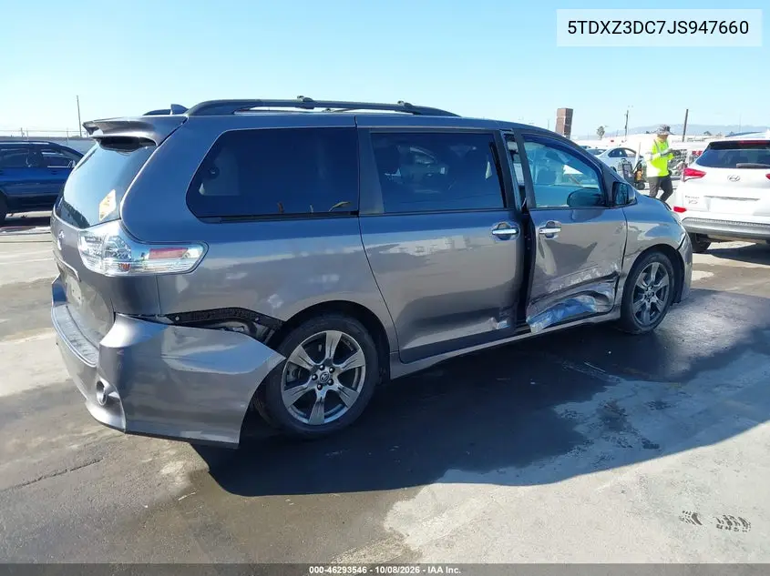 2018 TOYOTA SIENNA VIN 5TDXZ3DC7JS947660 — фото 4