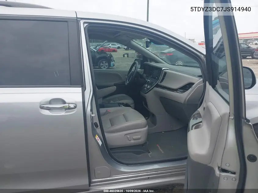 2018 TOYOTA SIENNA VIN 5TDYZ3DC7JS914940 — фото 5