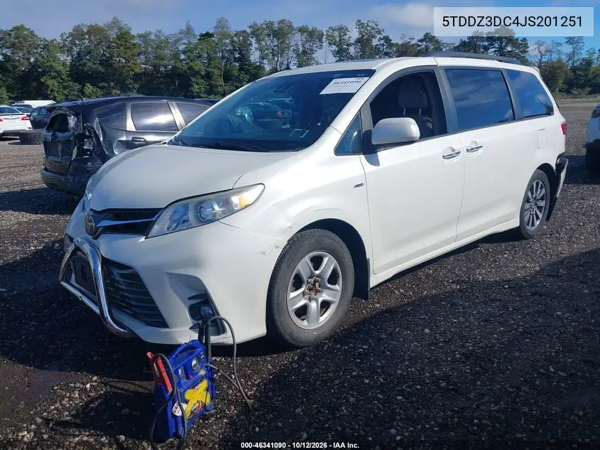 2018 TOYOTA SIENNA VIN 5TDDZ3DC4JS201251 — фото 2